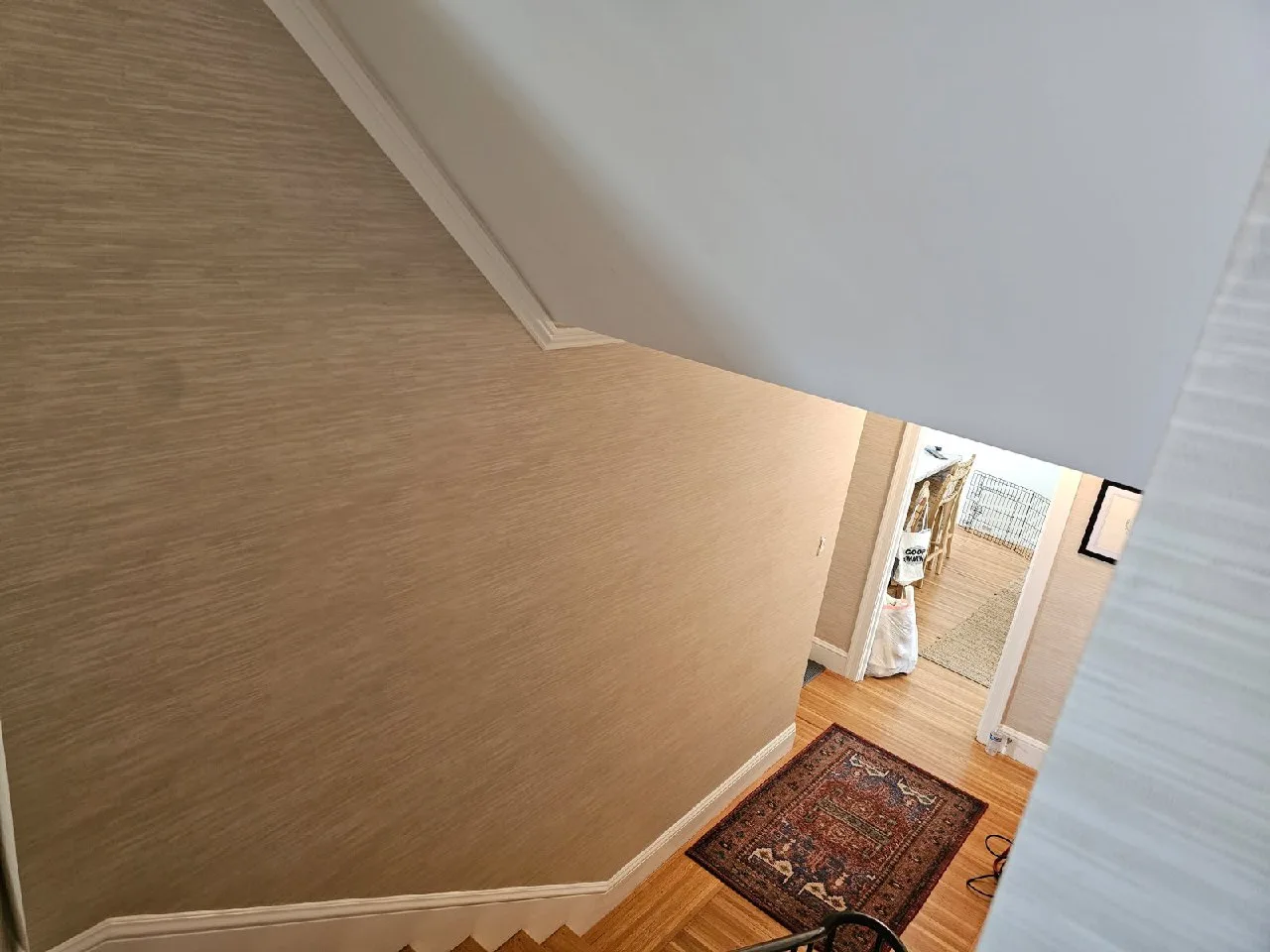 Bedroom wallpaper installation in Brightmoor, Detroit