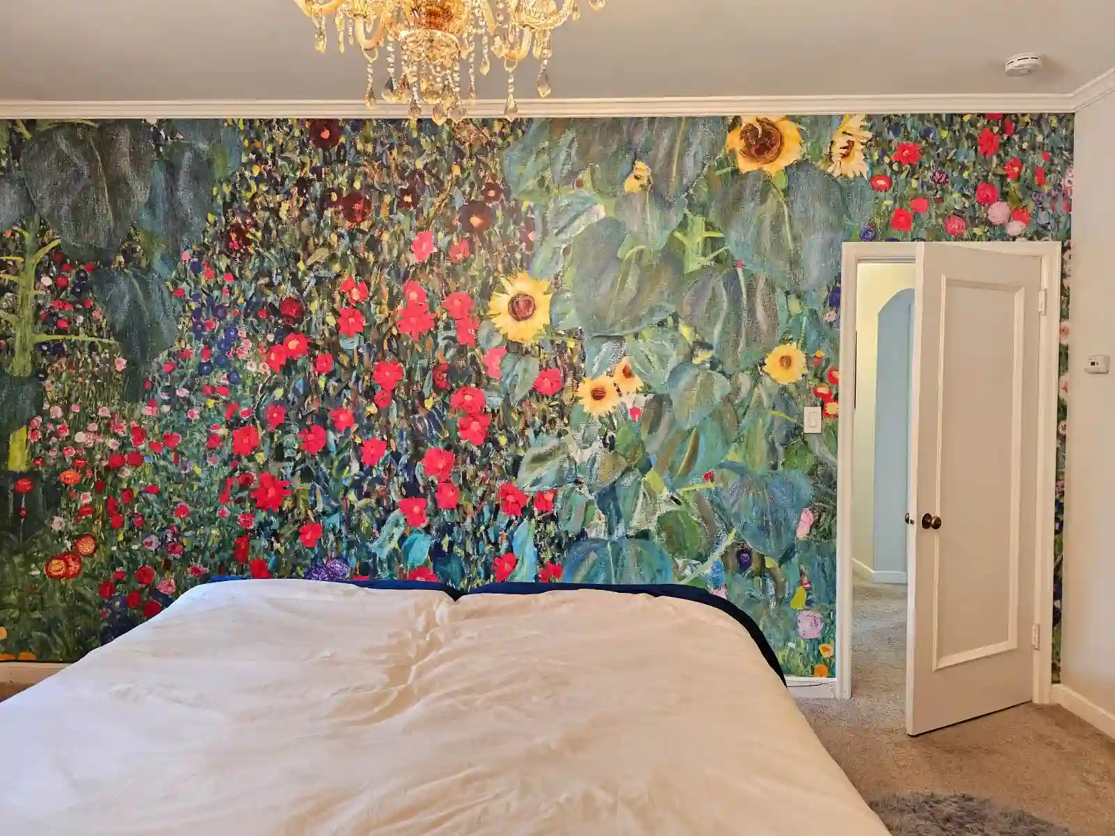 Commercial wallpaper installation in University District, Detroit